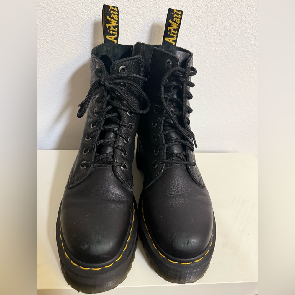Dr. Martens Black Combat Jadon III Boots High-Top Lace-Up